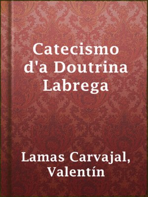 cover image of Catecismo d'a Doutrina Labrega